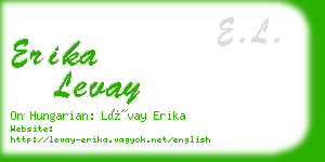 erika levay business card
